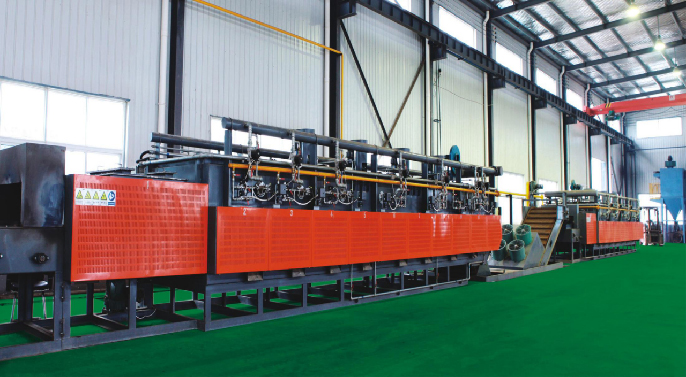 網(wǎng)帶通過式調(diào)質(zhì)線